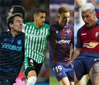 Real Sociedad, Betis, Levante y Osasuna resuelven con goleada su pase a la segunda ronda