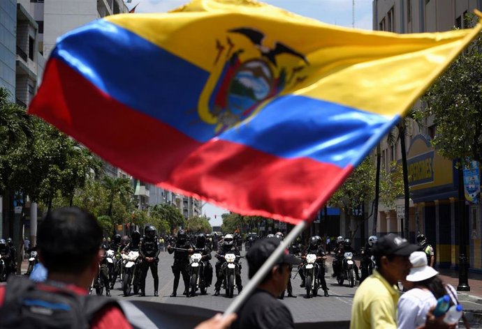 Una de las imágenes de las protestas contras las medidas de austeridad impuestas por el presidente de Ecuador, Lenin Moreno.