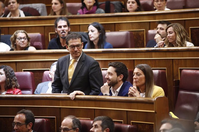 Jaume Alonso-Cuevillas (JxCat) intervé durant la sessió constitutiva de la cambra baixa.                     