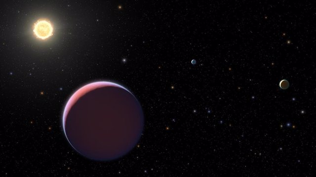Estrella Kepler 51 y sus tres mundos 'algodón de azúcar'