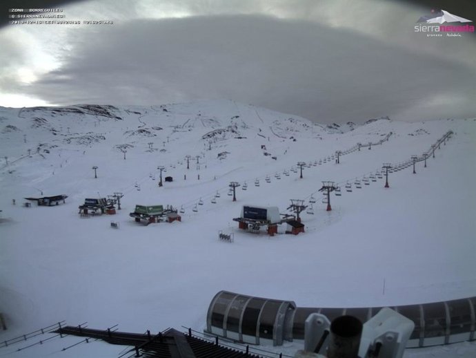 Imagen de la zona de Borreguiles, en Sierra Nevada, este pasado lunes