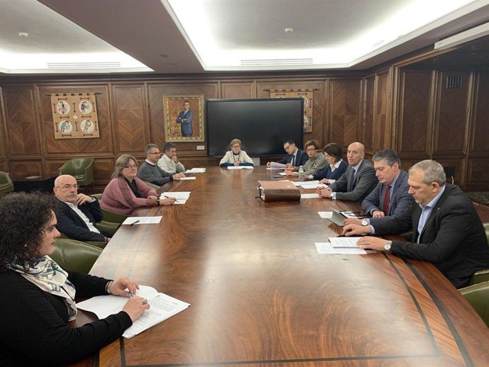 Reunión de la Junta de Gobierno del Ayuntamiento de León.