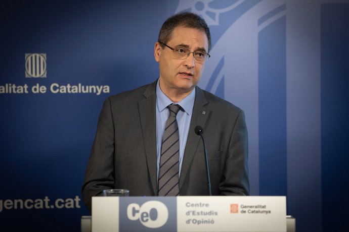 El director del CEO, Jordi Argelaguet, en roda de premsa el 20 de desembre de 2019.