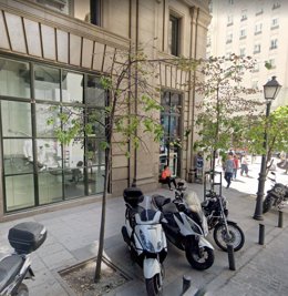 Lugar de la agresión, en la confluencia de la calle Valverde con Gran Vía