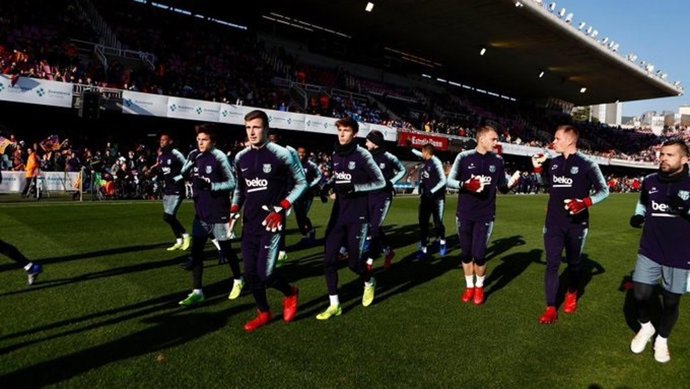 Entrenamiento a puertas abiertas del FC Barcelona