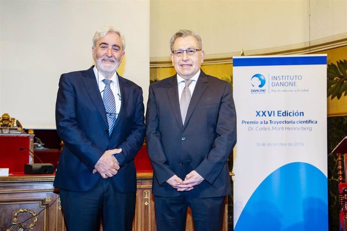 El Instituto Danone ha premiado la contribución del Dr. Andreu Palou a la investigación en nutrición con el XXVI Premio a la Trayectoria Científica Dr. Carles Martí Henneberg.