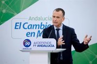 PP-A critica la actitud "trilera y desleal" de Sánchez con Andalucía para "maquillar" sus cuentas de cara a Bruselas