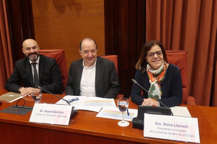 Saül Gordillo, Vicent Sanchis y Núria Llorach, CCMA