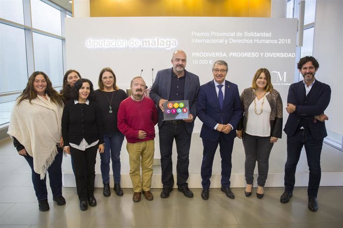La ONG Prodiversa recibe el Premio Provincial de Solidaridad Internacional y Derechos Humanos 2018.