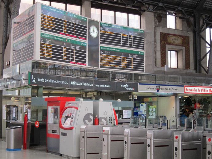 Estación de Abando, en BIlbao