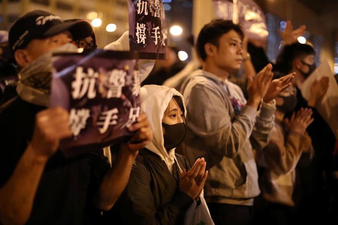 Protestas en Hong Kong.