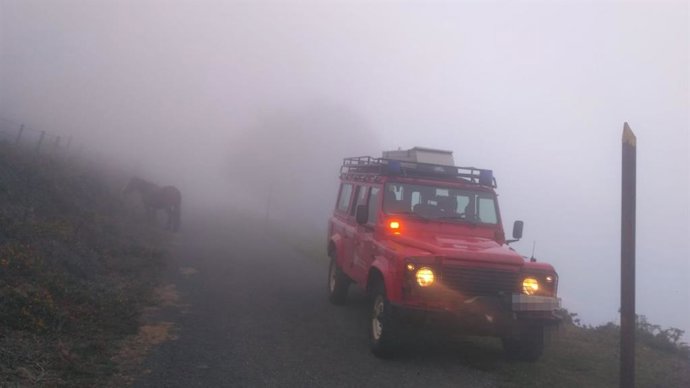 Operativo de búsqueda a un montañero desaparecido en la Sierra de Aralar