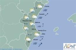 Predicción de Aemet para la Comunitat Valenciana del 21 de diciembre de 2019