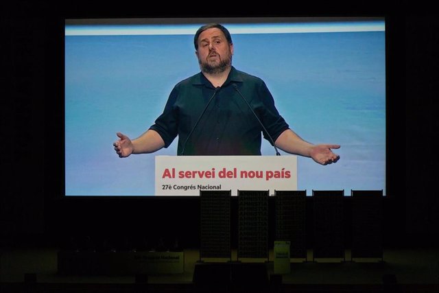 Imagen de Oriol Junqueras en el 28 Congrés Nacinal de ERC