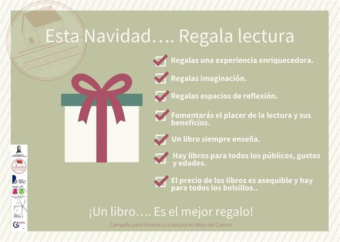 Campaña de Navidad de promoción de la lectura de Mota del Cuervo.