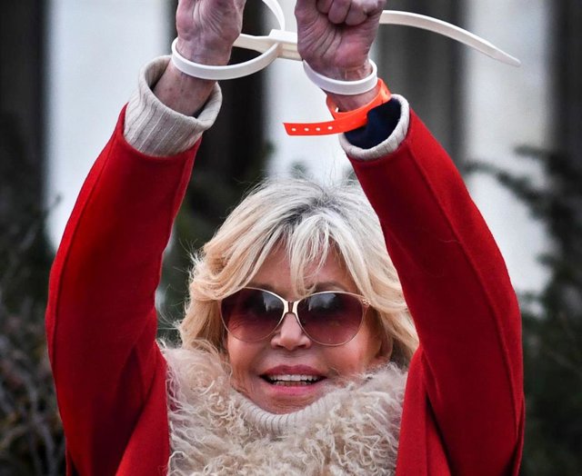 Jane Fonda tras ser arrestada