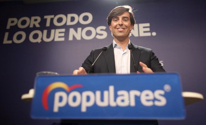 El sotssecretari de Comunicació del PP, Pablo Montesinos, durant la roda de premsa oferta després de la reunió del Comité de Direcció del PP, Madrid (España), 26 de novembre del 2019