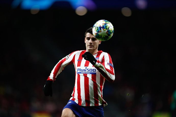 Álvaro Morata, en un partido del Atlético de Madrid.