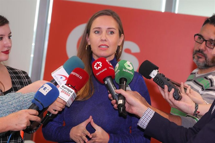 La portavoz de la Comisión Gestora de Ciudadanos, Melisa Rodríguez.