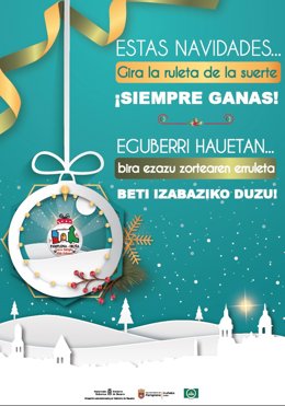 Cartel de la campaña de la Asociación Casco Antiguo de Pamplona