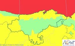 Mapa de avisos activos en Cantabria para este domingo