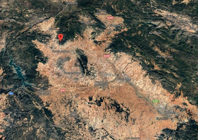 Localización de Camporrobles (Valencia)