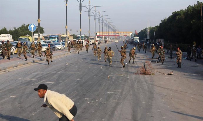 Protestas en Basora  (Irak)