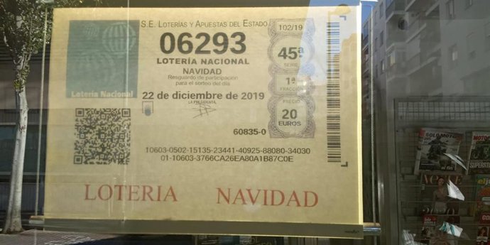 El 6.293, segundo quinto premio del Sorteo de Navidad, dotado con 60.000 euros a la serie, cae en Palma e Ibiza
