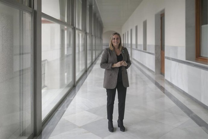 La consejera Fomento, Infraestructura y Ordenación del Territorio de la Junta de Andalucía, Marifrán Carazo, durante una entrevista de Europa Press Andalucía. En Sevilla, a 20 de diciembre de 2019.