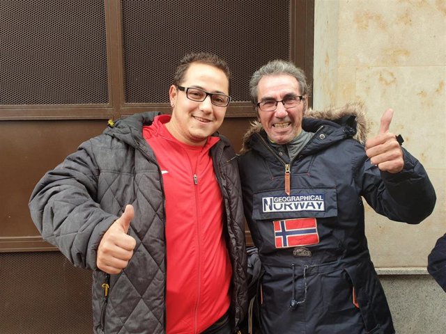 Agracidados con el Gordo en Salamanca.