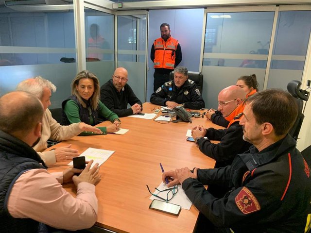 Reunión de coordinación de seguridad por el temporal en Toledo.