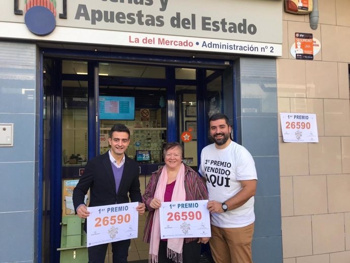 Administración de Loterías número 2 de Sant Vicent del Raspeig desde donde se han vendido 10 décimos, una serie, del Gordo 2019.