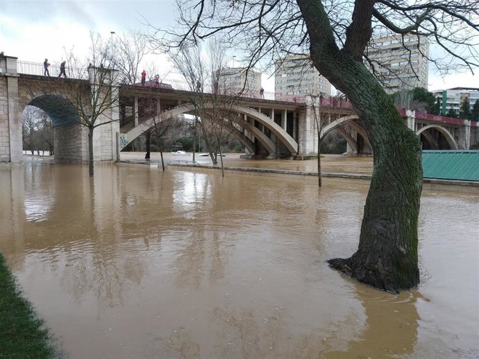 El Pisuerga a su paso por Valladolid