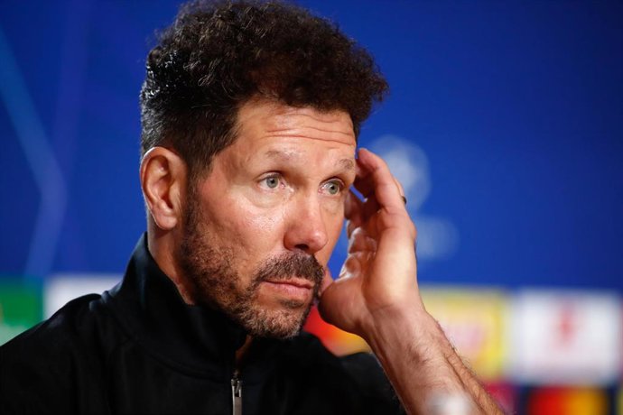 Diego Pablo Simeone, entrenador del Atlético de Madrid.