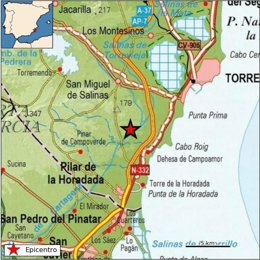 Seísmo en San Miguel de Salinas