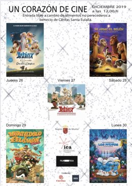 Arrancan los ciclos ‘VHS’ y ‘Un corazón de cine’ de la programación ‘Navidad de cultura’ en la Filmoteca de la Región