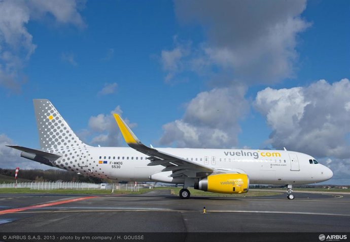 Imagen de archivo de un avión de Vueling