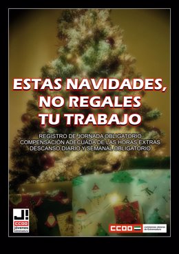 Campaña CCOO dirigida a jóvenes en Navidad