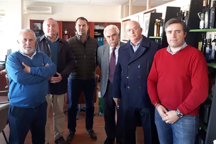 Representantes del sector olivarero