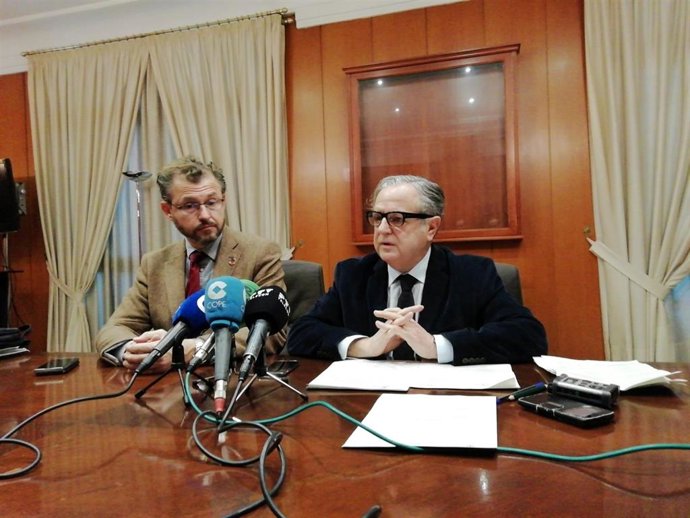 David Dorado y Salvador Fuentes en la rueda de prensa.