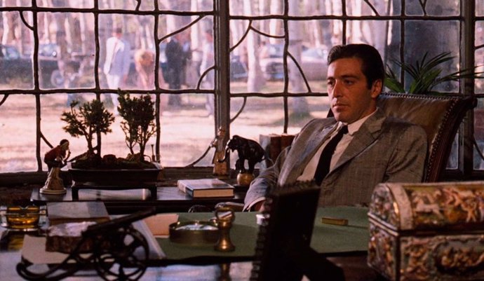 Imagen: Al Pacino como Michael Corleone en El padrino. Parte II.