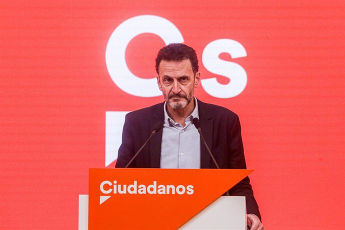 El diputado de Ciudadanos, Edmundo Bal, en rueda de prensa tras la reunión de la Comisión Gestora de Ciudadanos, en Madrid (España), a 23 de diciembre de 2019.