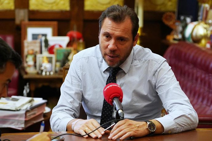 El alcalde de Valladolid, Óscar Puente, en una entrevista con Europa Press Castilla y León.