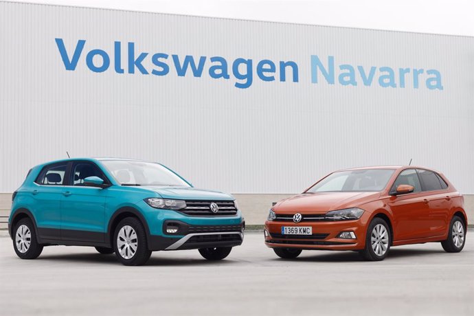 Volkswagen T-Cross y Volkswagen Polo producidos en la factoría de Volkswagen Navarra.
