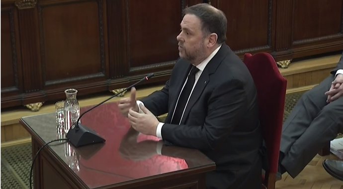 Foto de archivo de Oriol Junqueras en el juicio del procés