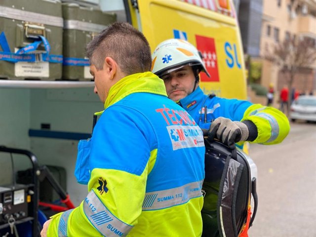 Imagen de efectivos del SUMMA 112.