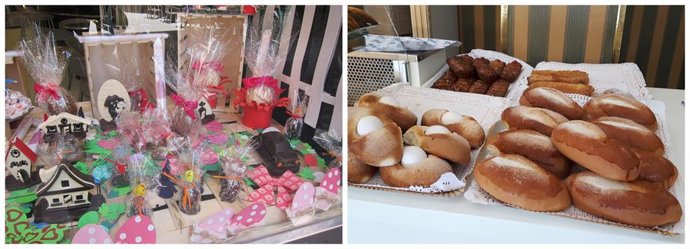 Productos artesanos típicos de confitería en Semana Santa. Pastelerías, Confiterías.