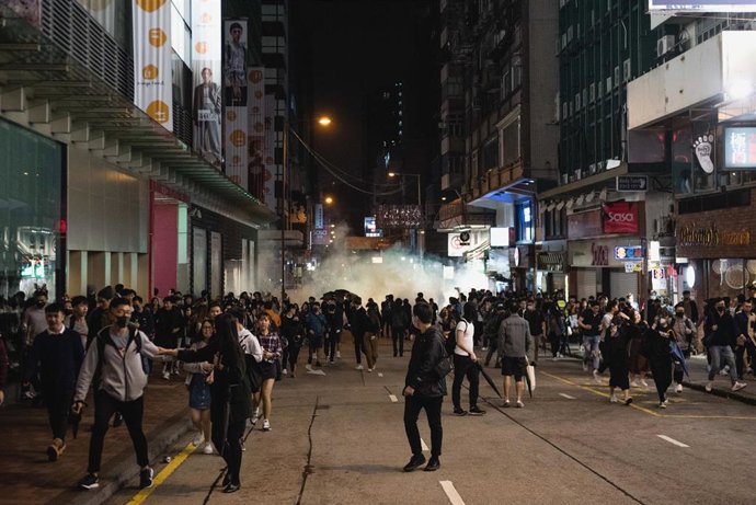Protestas en Hong Kong en Nochebuena