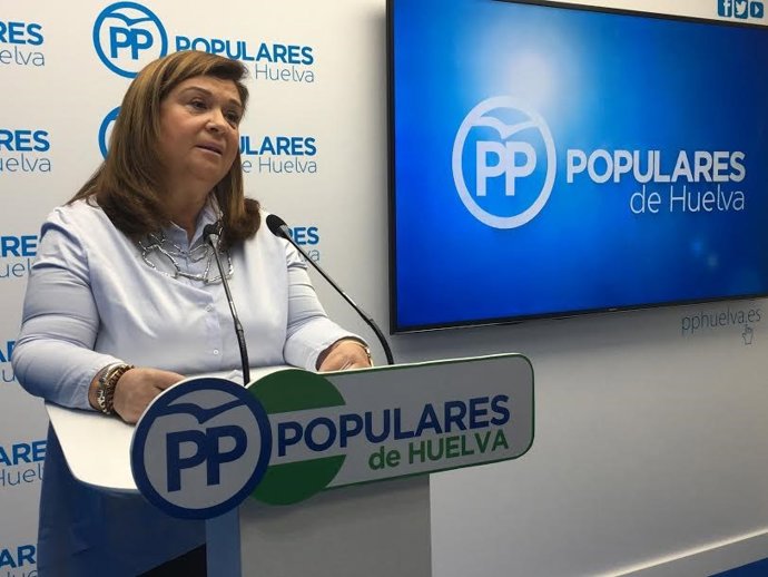 La paralamentaria por el PP de Huelva Carmen Céspedes.