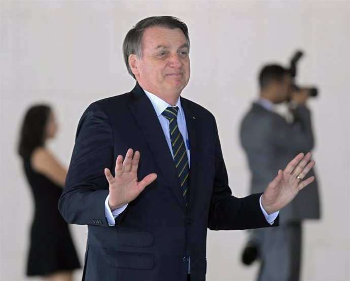 Jair Bolsonaro en una cumbre del grupo BRICS en Brasilia